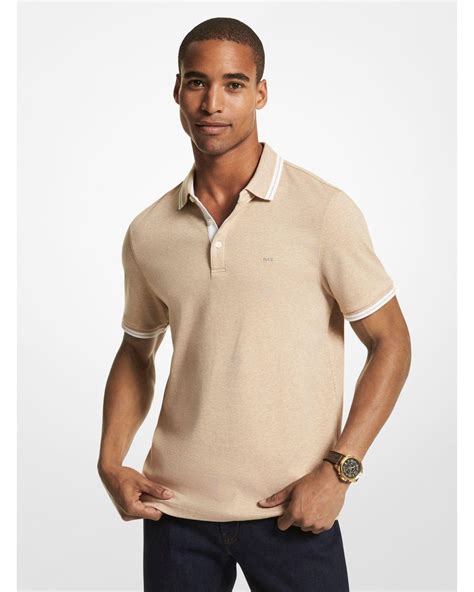 michael kors mens greenwich cotton polo shirt|Michael Kors greenwich polo.